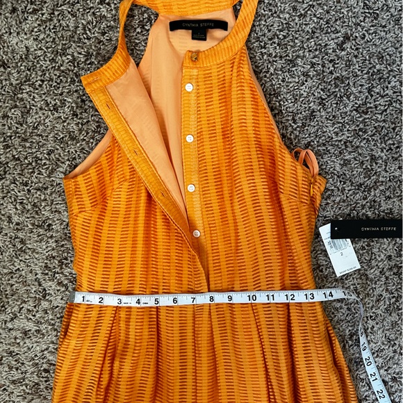 NWT Cynthia Steffe Bright Orange Dress Size 2 - Picture 5 of 12